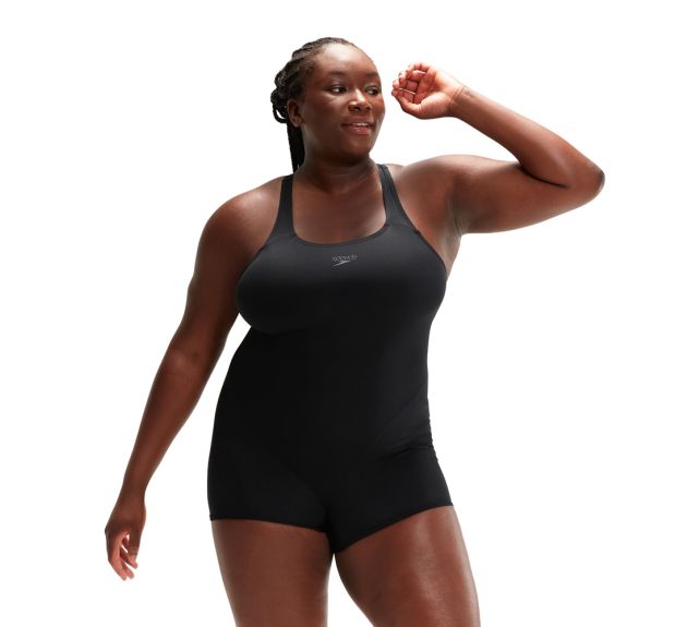 Speedo Womens Eco Endurance Legsuit Black Womens Swim Kneesuits