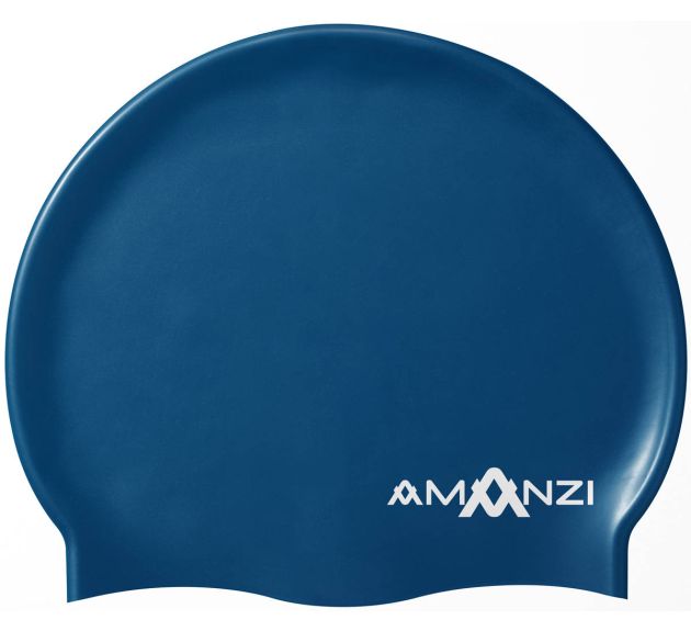 Amanzi Neptune Swim Cap Blue Swimming Caps