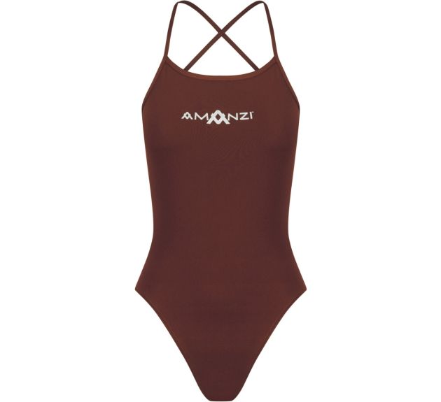 Brown one piece swimsuit online